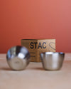 Orea Stac Steel Cups (2-Pack)