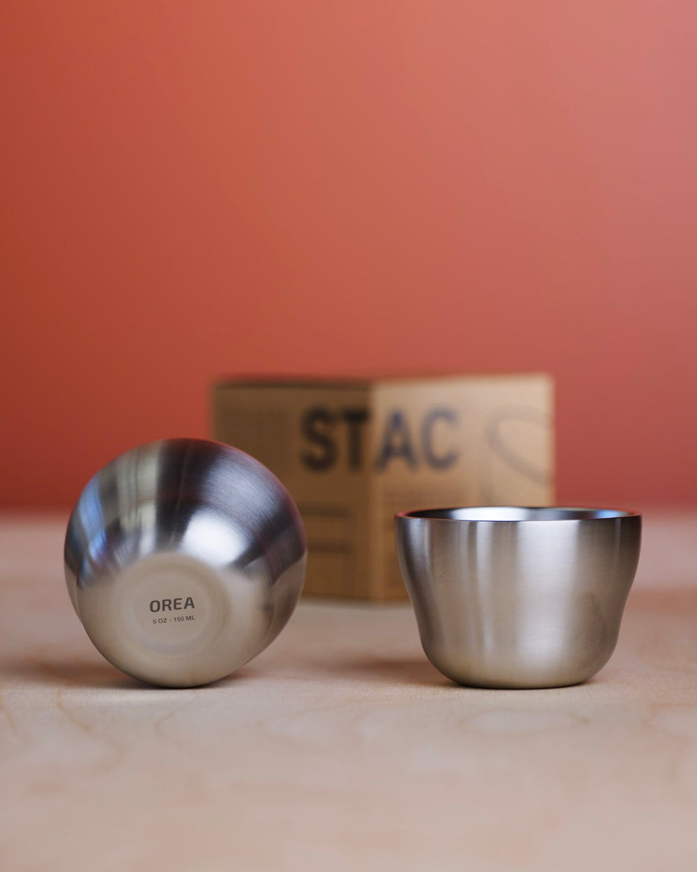 Orea Stac Steel Cups (2-Pack)